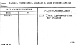 Cigars, Cigarettes, Candies & Gums-Specifications