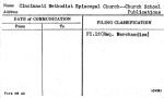 Cincinnati Methodist Episcopal Church--Church School Publications