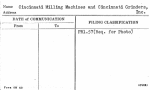 Cincinnati Milling Machines and Cincinnati Grinders, Inc.