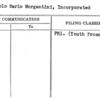 Circolo Mario Morgantini, Incorporated