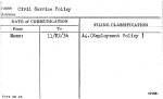 Civil Service Policy