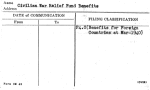 Civilan War Relief Fund Benefits