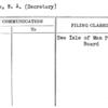 Claque, W.A. (Secretary)