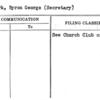 Clark, Byron George (Secretary)