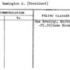Clark, Remington A. (President)