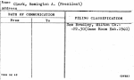 Clark, Remington A. (President)