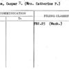 Clarke, Caspar W. (Mrs. Catherine P.)