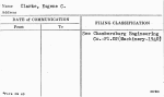 Clarke, Eugene C.