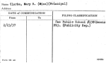 Clarke, Mary R. (Miss) (Principal)