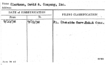 Clarkson, David A. Company, Inc.