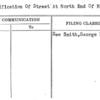 Classification Of Street At North End Of Block AO