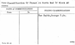 Classification Of Street At North End Of Block AO