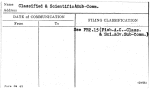 Classified & Scientific A Sub-Comm.
