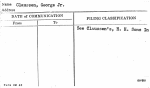 Claussen, George Jr.