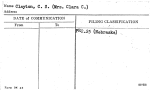 Clayton, C.S. (Mrs. Clara C.)