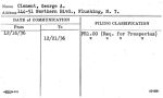 Clement, George A.