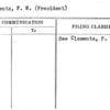 Clements, F.W. (President)