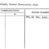 Cleveland, Grover Democratic Club
