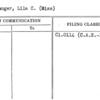 Clevenger, Lila C. (Miss)