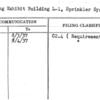 Clothing Exhibit Building L-1, Sprinkler System