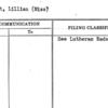 Clundt, Lillian (Miss)