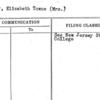 Codery, Elizabeth Towne (Mrs.)
