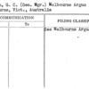 Codlin, G.C. (Gen. Mgr.) Melbourne Argus