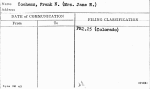 Coehems, Frank N. (Mrs. Jane N.)