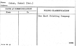 Cohen, Samuel (Sec.)