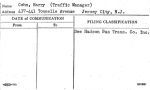 Cohen, Harry (Traffic Manager)