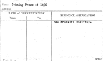 Coining Press of 1836