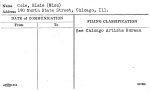 Cole, Elsie (Miss)