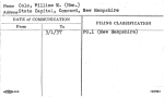 Cole, William M. (Hon.)