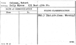 Coleman, Robert