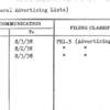 Collateral Advertising Lists
