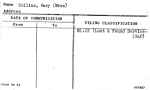 Collins, Mary (Miss)