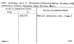 Collins, Paul F. (President) (Boston-Maine Airways, Inc)