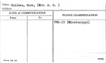 Collins, Ross, (Mrs. A.G.)