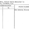 Colombia, United States Minister to