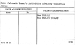 Colorado Women's Activities Advisory Committee