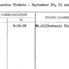 Combination Tickets - September 20, 21 abd 22, 1939