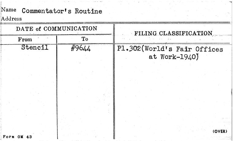 Commentator's Routine - NYPL Digital Collections