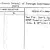Commissioners General of Foreign Government Paticipants