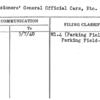 Commissioners' General Official Cars, Etc.