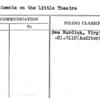 Commitments on the Little Theatre