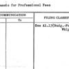 Commitments for Professional Fees