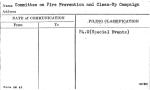 Committee on Fire Prevention and Clean-Up Campaign