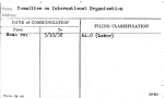 Committee on International Organization