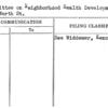 Committee on Neighborhood Health Development