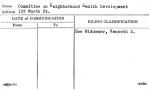 Committee on Neighborhood Health Development